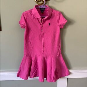 Polo by Ralph Lauren Bright Pink Collared Dress